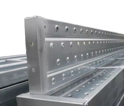 Factory Price Q235 Certified 2M Steel Galvanized Scaffolding Planks with Box Stiffener