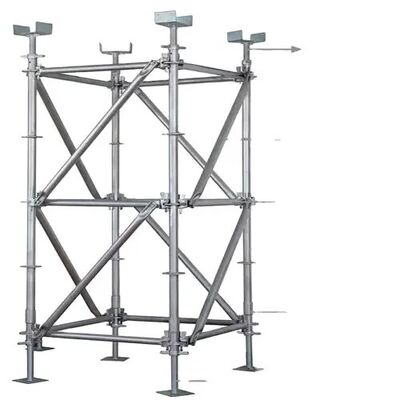 High-Load Ringlock System Scaffolding 48.3mm Diameter Horizontal Load Capacity ≥15KN