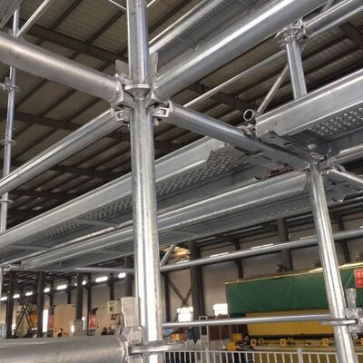 Commercial Ringlock System Scaffolding Steel Q355 3.2MM Thickness Hot Dip Galvanized