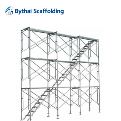 Safety Pre-Galvanized Ladder Frame Scaffolding From Meets Certification Standards