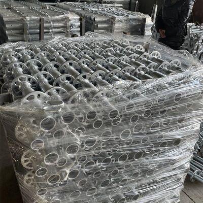 HDG Q355 Allround Modular Pole Rosette Scaffolding System Components Ring Lock