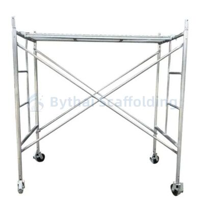 Pre-Galvanized Metal Step Ladder Frame Scaffolding For Commercial And Industrial Use