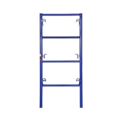 Heavy-Duty Industrial Use Blue Pre-Galvanized Metal Ladder Frame Scaffolding