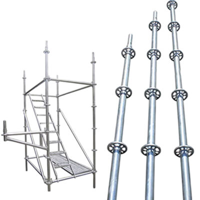 adjustable screw jack for ringlock Q235 hot dip galvanized steel heavy duty for scaffolding leveling and support height adjustment BYTHAI
