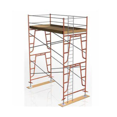 Q235 Steel / Spray Plastic Frame System Scaffolding Adaptadores De Arpas
