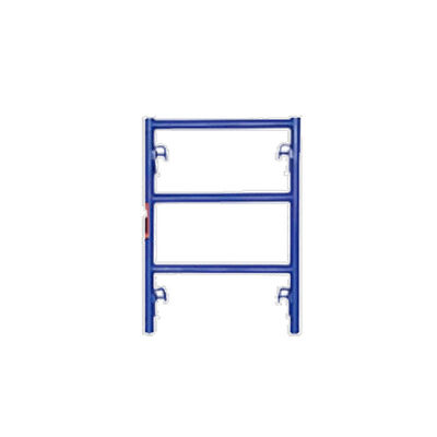 Heavy-Duty Industrial Use Blue Pre-Galvanized Metal Ladder Frame Scaffolding
