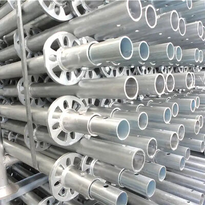 Lightweight Steel Diagonal Brace 3.2mm Thick Galvanized Ringlock Scaffolding