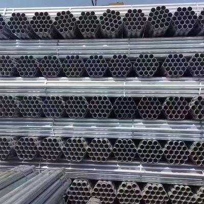 Galvanized Scaffolding Tube, Carbon Steel Round Scaffold Pipe, Hot‑Dip Galvanized Anti‑Corrosion Steel Tube For Construction Scaffold System