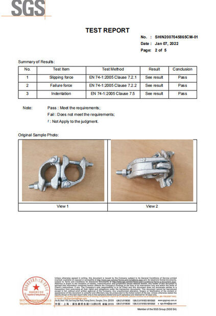 China Bythai Scaffolding Co.,Ltd Certificações